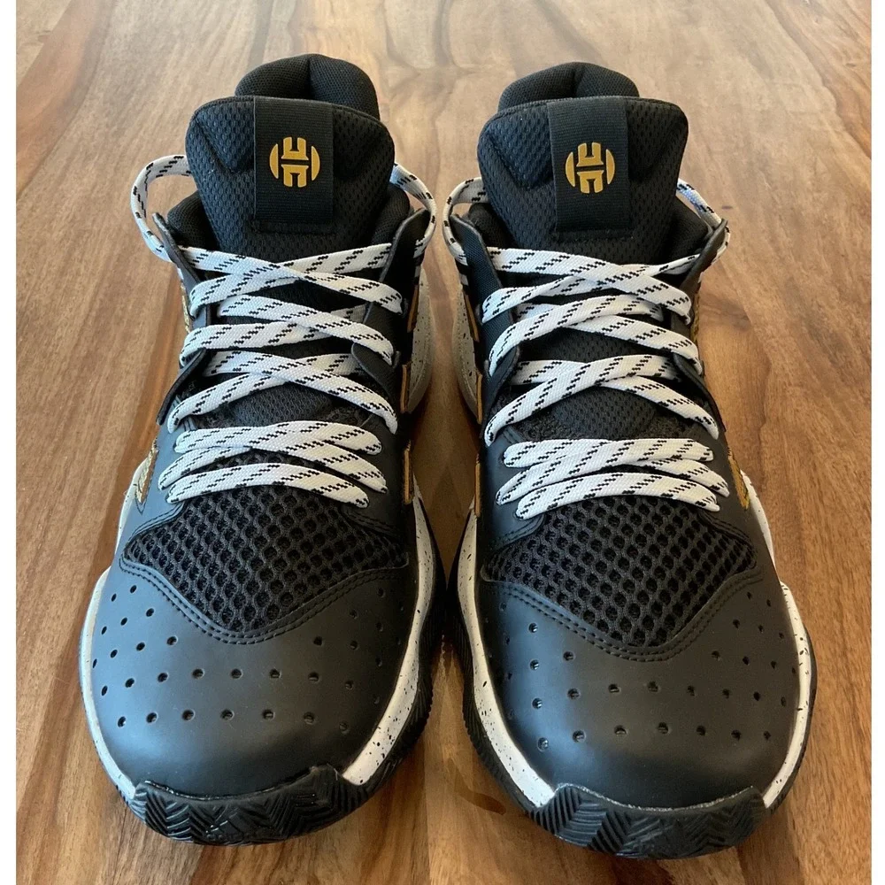 Adidas Harden Stepback Mens Basketball Shoes Black Gold FX7655 Size 9